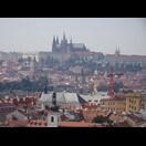 Blick vom Turm des Neustädter Rathauses Richtung Prager Burg mit dem Veitsdom